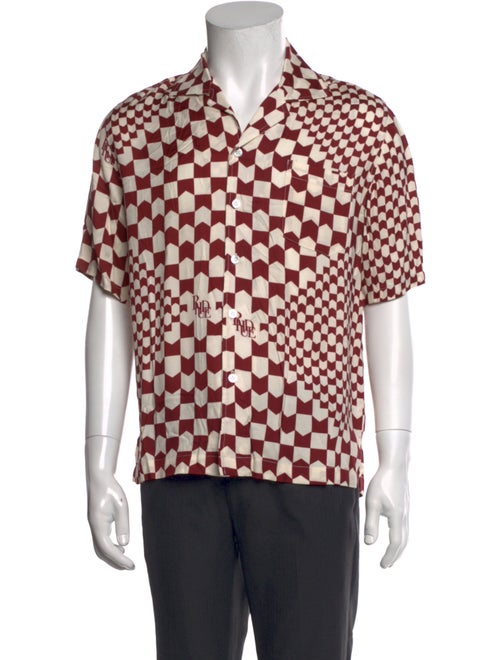 RHUDE Plaid Print Short Sleeve Shirt