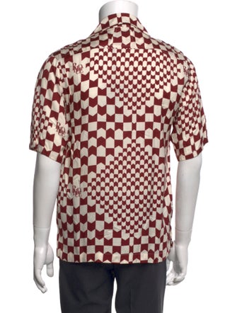 RHUDE Plaid Print Short Sleeve Shirt