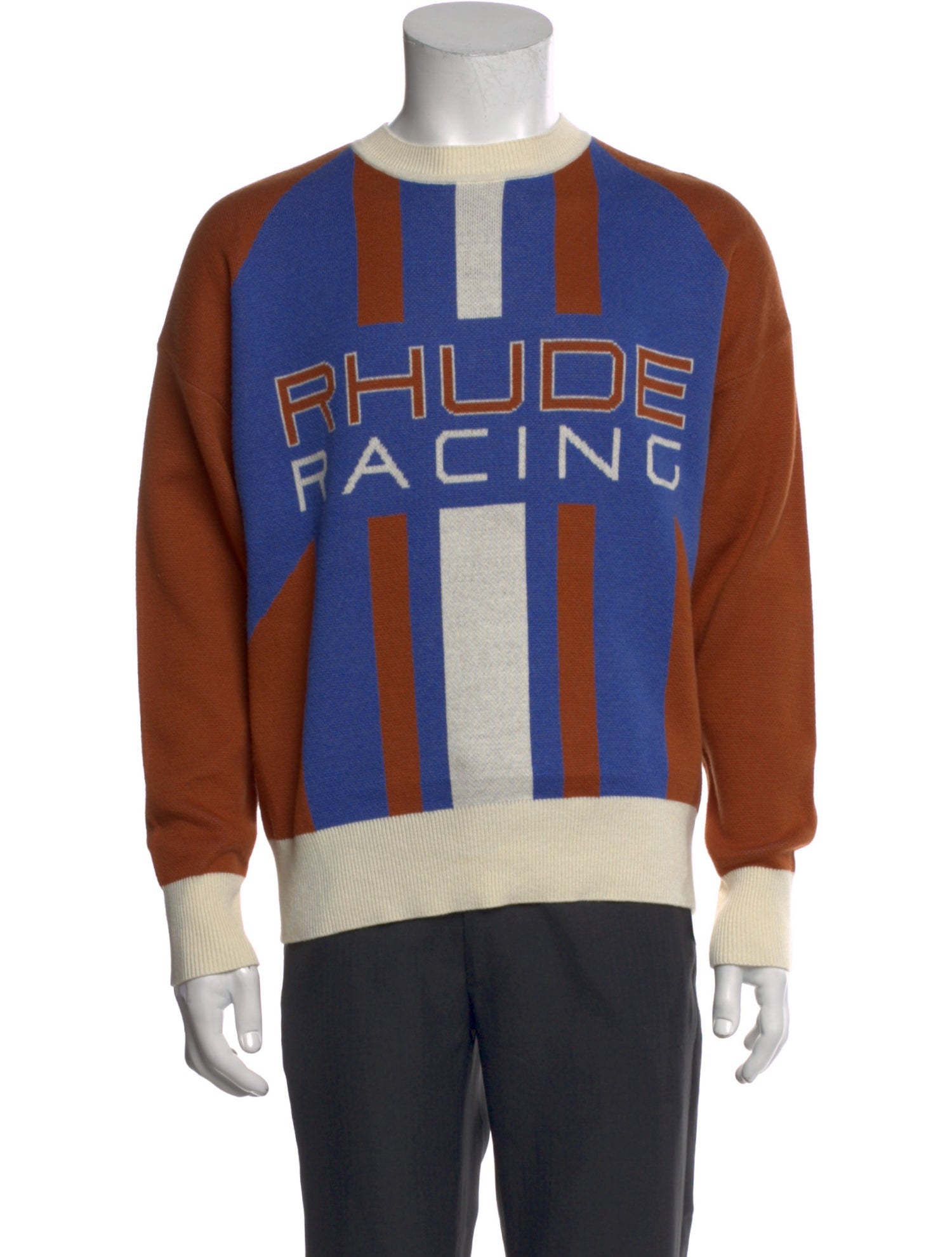RHUDE Striped Crew Neck Pullover