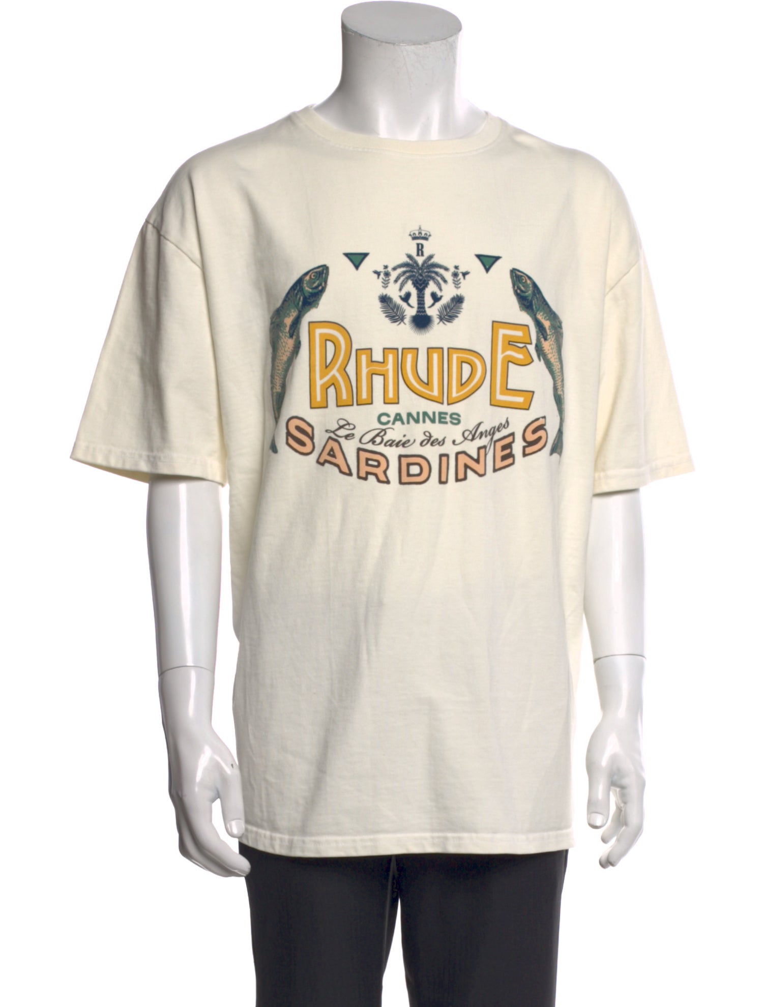 RHUDE Graphic Print Crew Neck T-Shirt w/ Tags