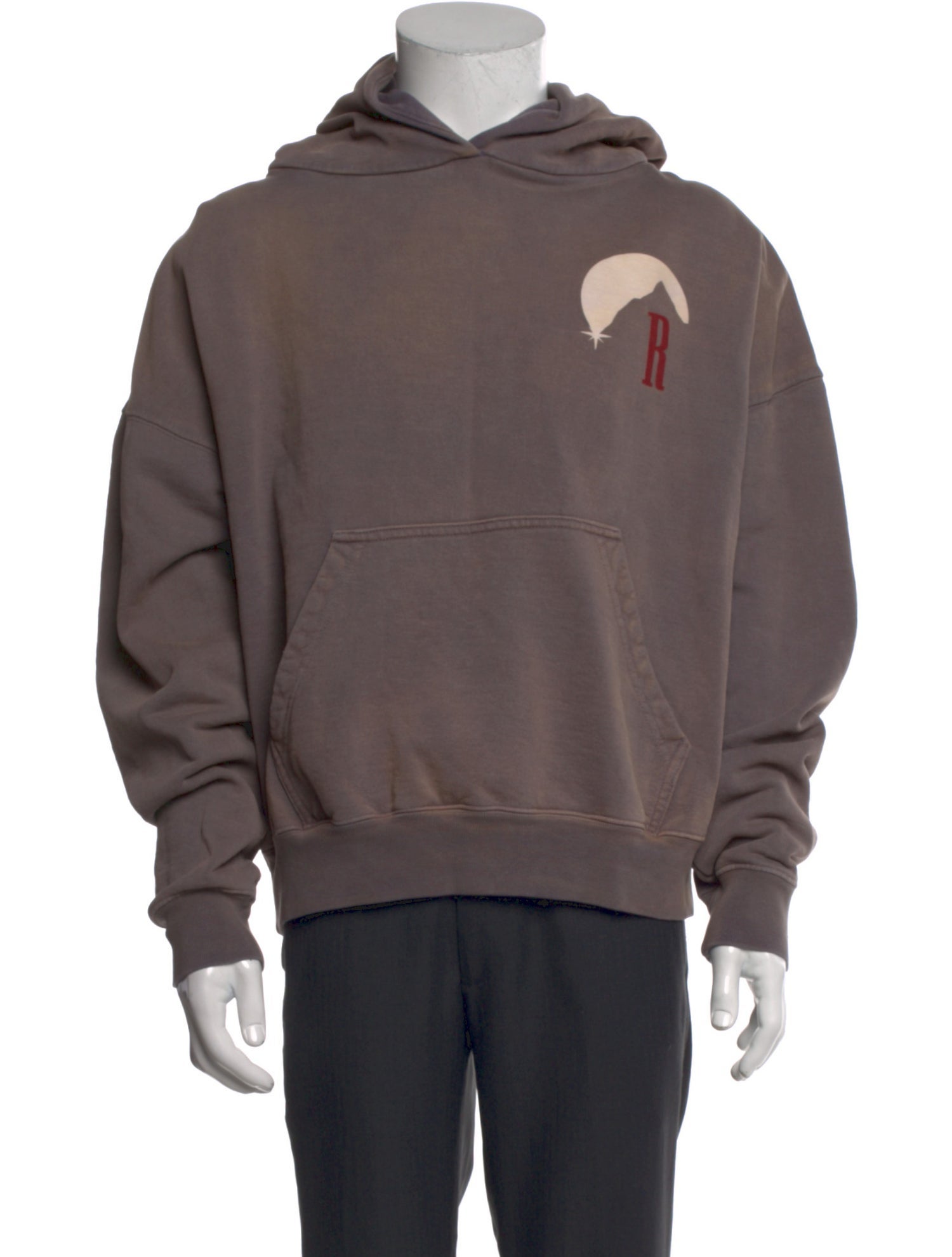 RHUDE Graphic Print Crew Neck Hoodie