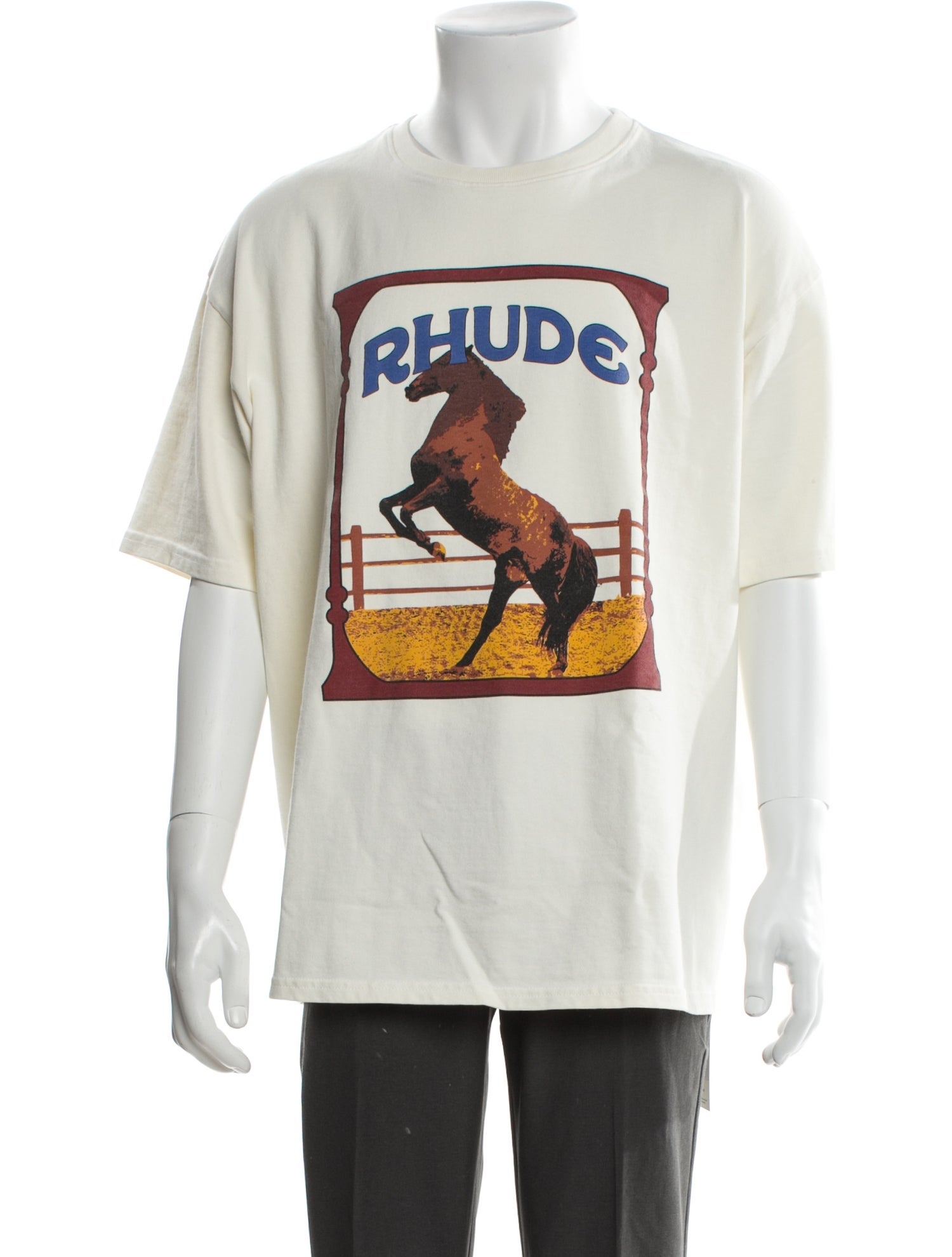 RHUDE Graphic Print Crew Neck T-Shirt w/ Tags