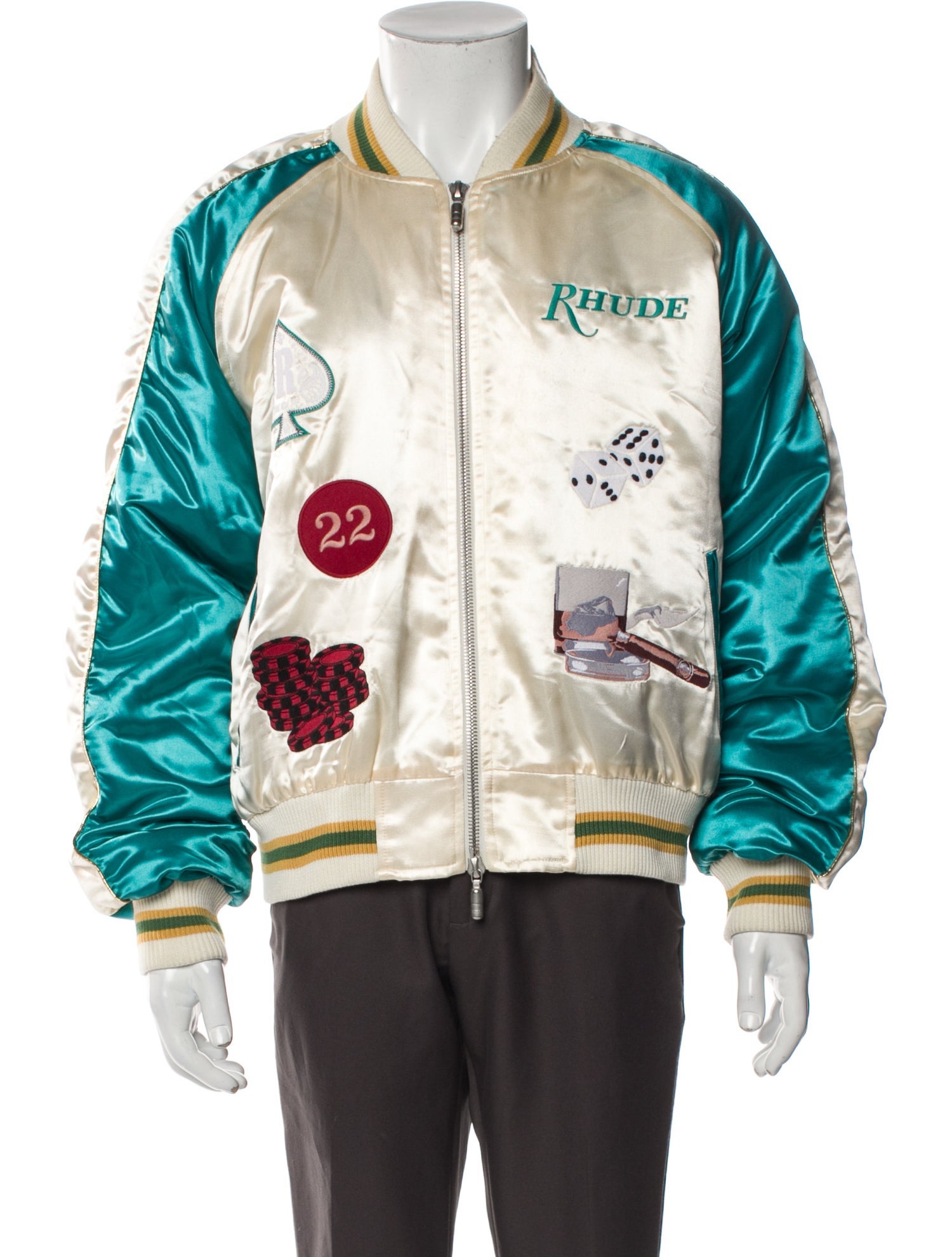 RHUDE Graphic Print Bomber Jacket