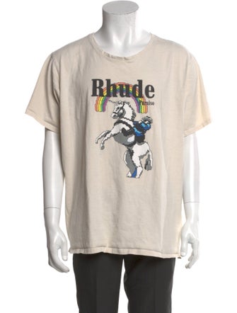 RHUDE Graphic Print Crew Neck T-Shirt