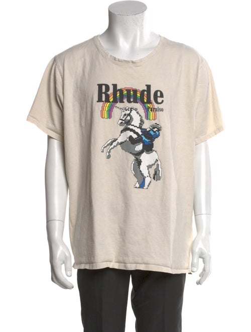 RHUDE Graphic Print Crew Neck T-Shirt