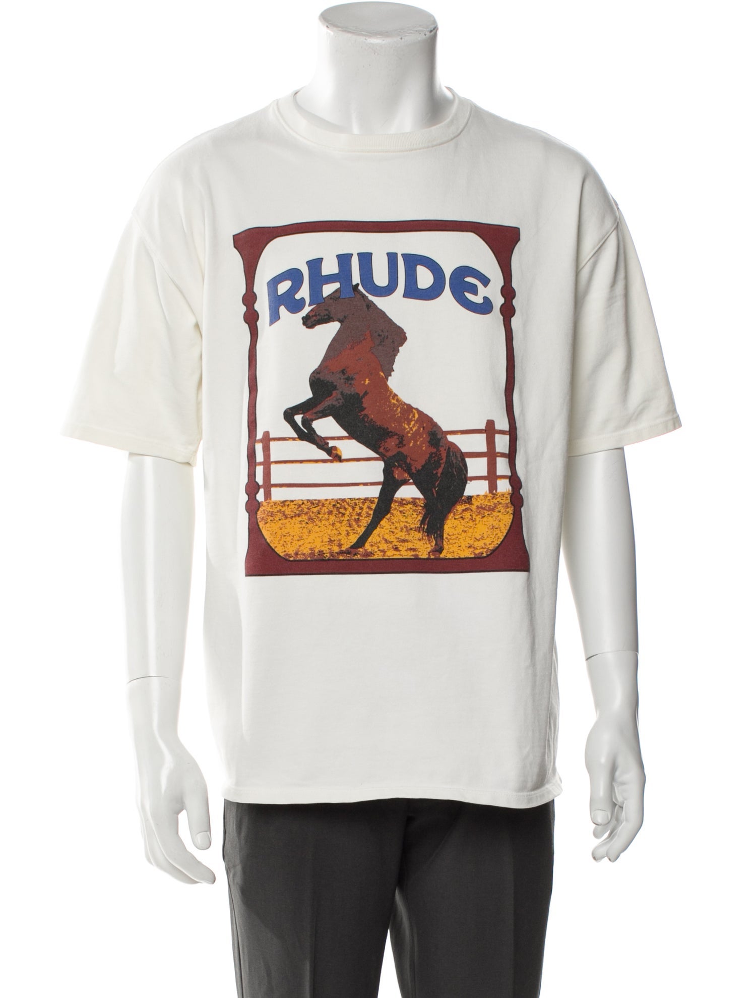 RHUDE Graphic Print Crew Neck T-Shirt