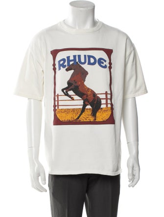 RHUDE Graphic Print Crew Neck T-Shirt