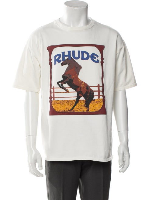 RHUDE Graphic Print Crew Neck T-Shirt