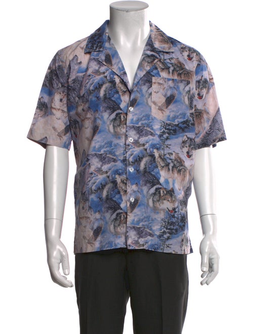 RHUDE Floral Print Short Sleeve Shirt