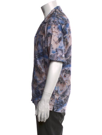 RHUDE Floral Print Short Sleeve Shirt