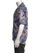 RHUDE Floral Print Short Sleeve Shirt
