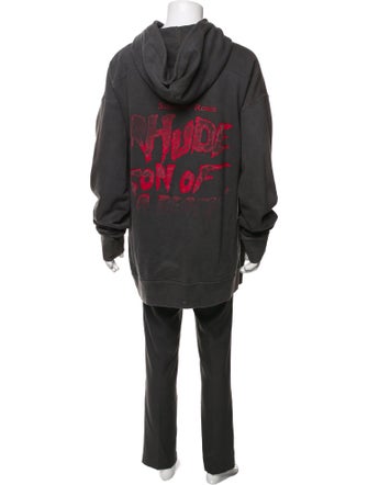 RHUDE Graphic Print Crew Neck Hoodie