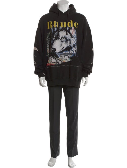 RHUDE Graphic Print Crew Neck Hoodie