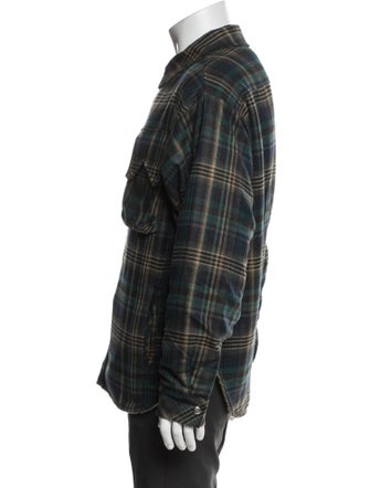 RHUDE Plaid Print Trucker Jacket