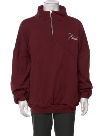 RHUDE Graphic Print Collar Polo Sweater