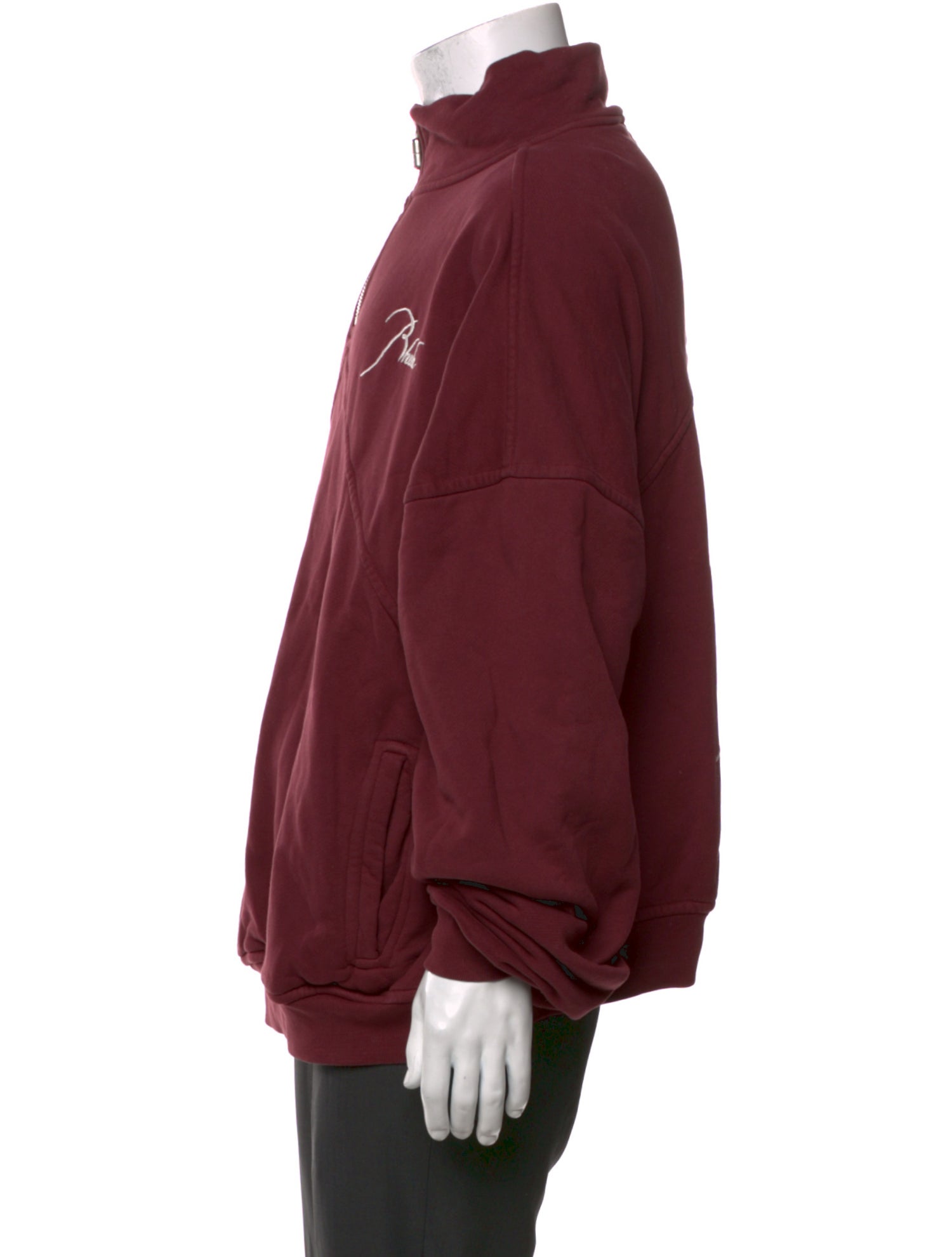 RHUDE Graphic Print Collar Polo Sweater