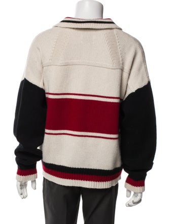 RHUDE Wool Striped Polo Sweater