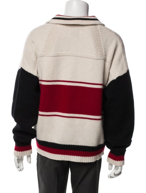 RHUDE Wool Striped Polo Sweater