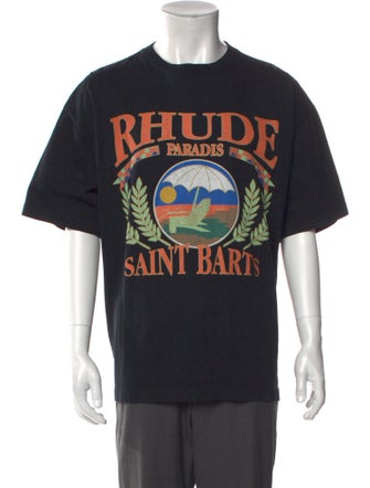 RHUDE Graphic Print Crew Neck T-Shirt