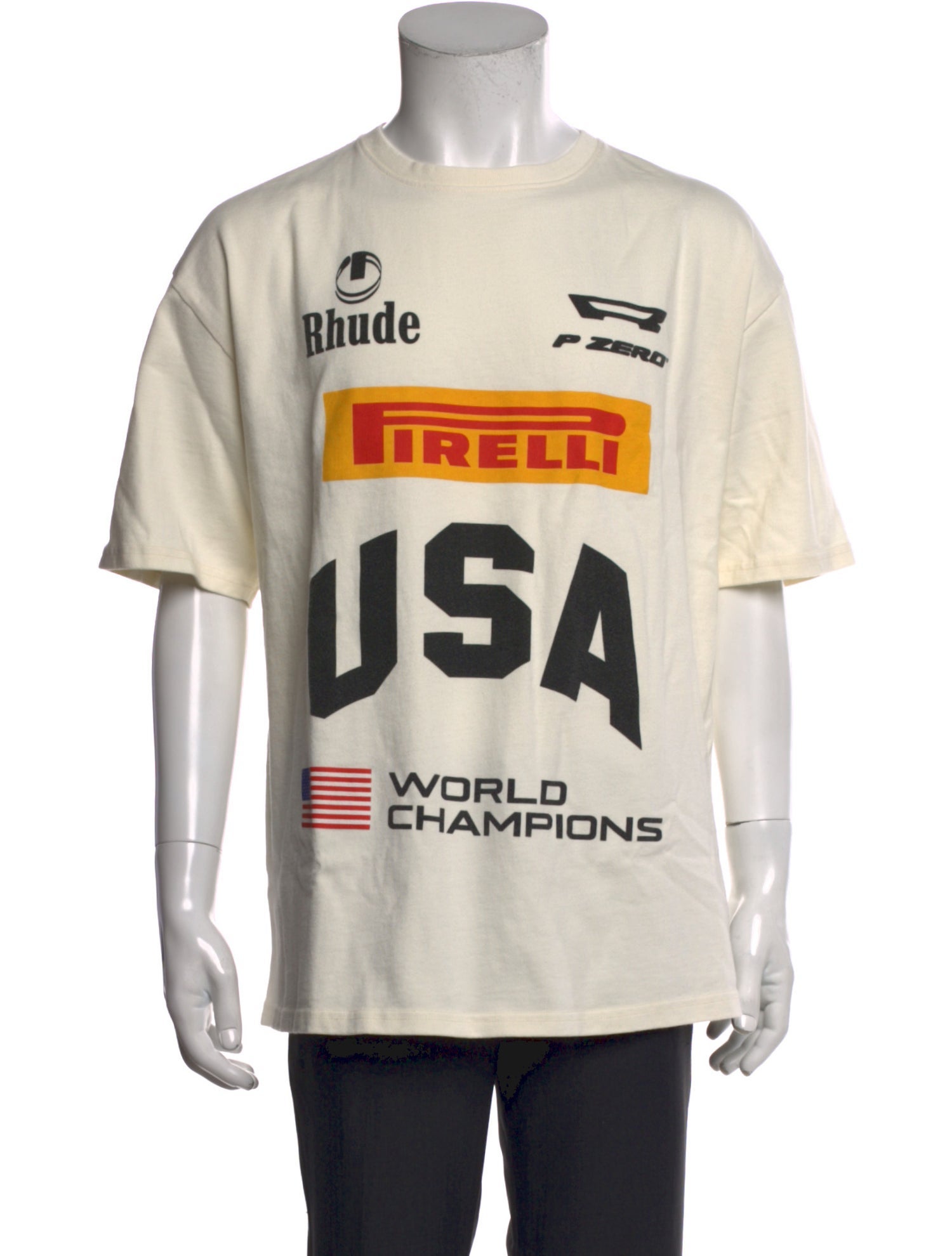 RHUDE Graphic Print Crew Neck T-Shirt w/ Tags