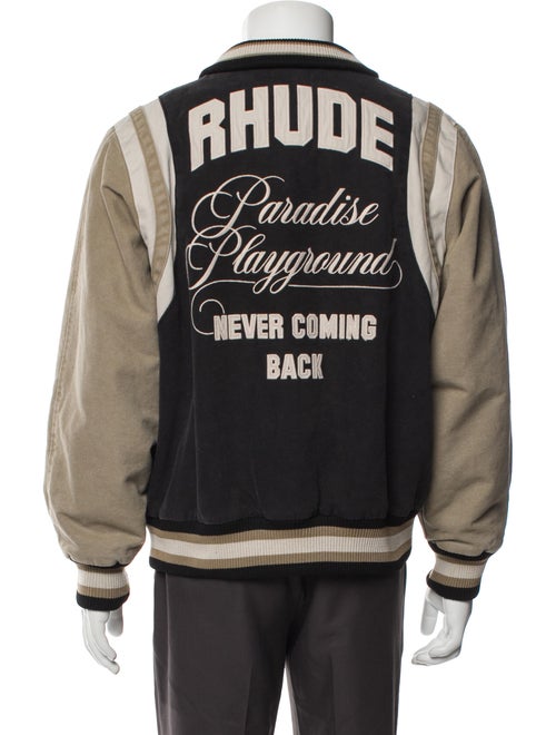RHUDE Graphic Print Varsity Jacket