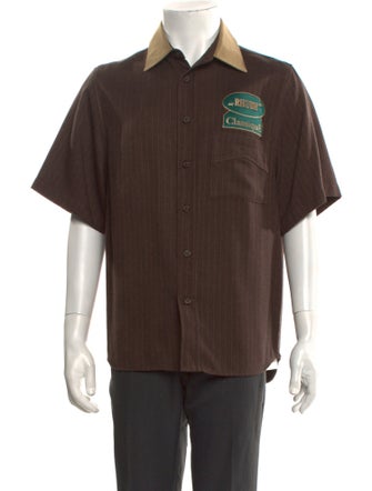 RHUDE Graphic Print Short Sleeve Shirt