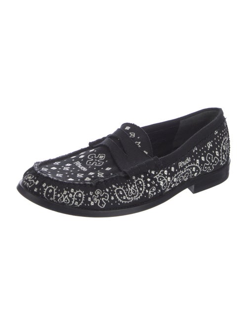 RHUDE Canvas Paisley Print Loafers