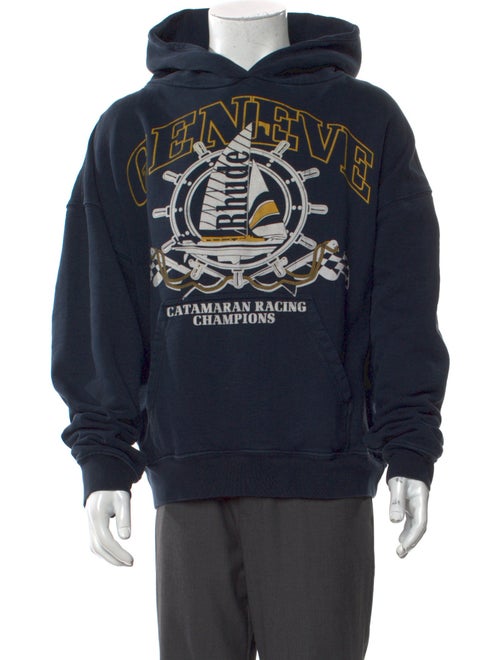 RHUDE Graphic Print Crew Neck Hoodie