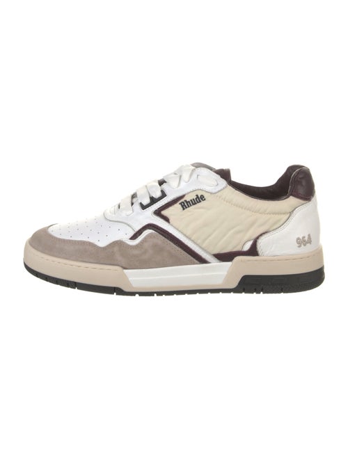 RHUDE Leather Colorblock Pattern Sneakers