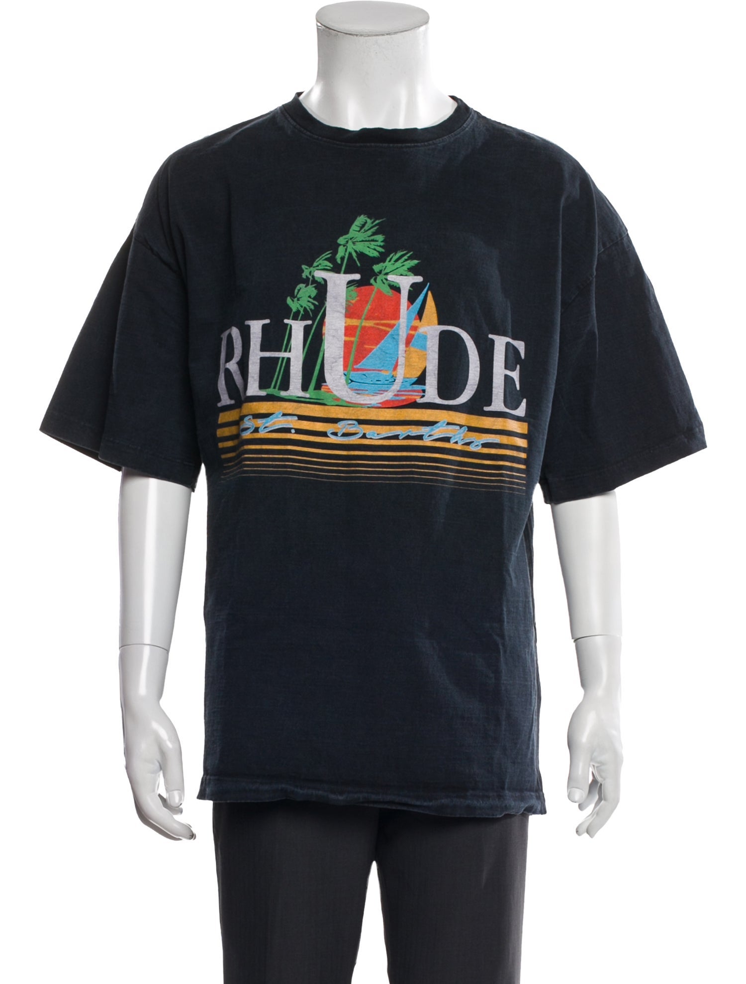RHUDE Graphic Print Crew Neck T-Shirt