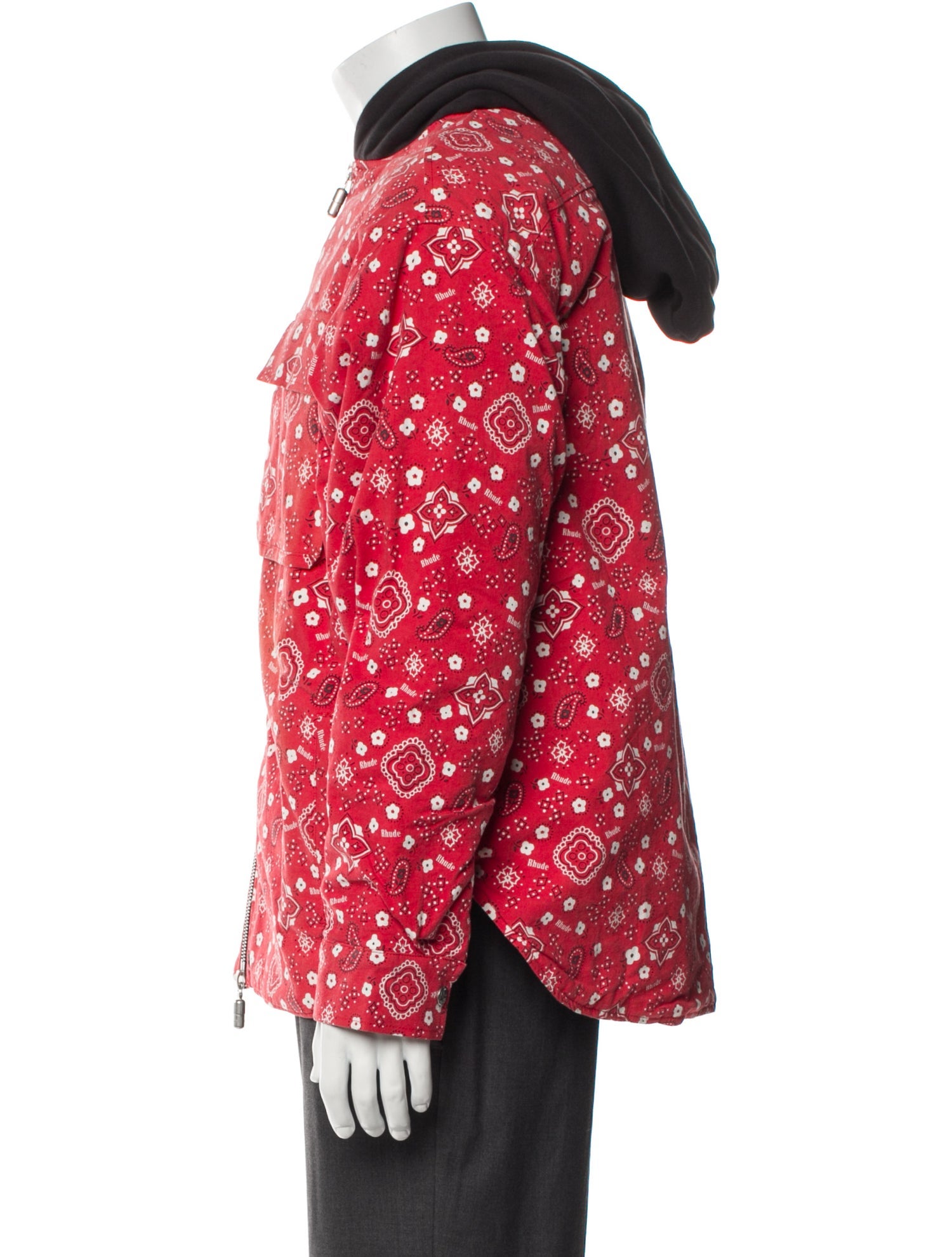 RHUDE Polka Dot Print Trucker Jacket