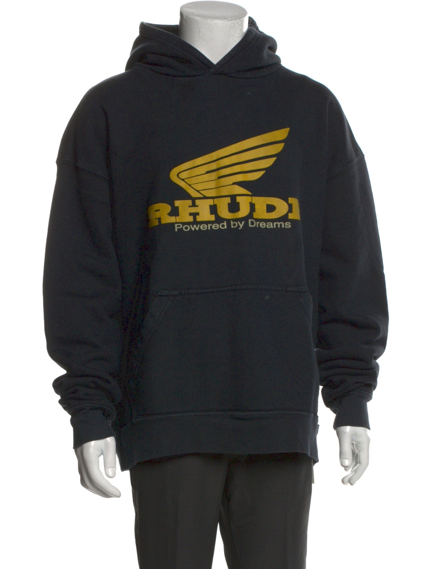 RHUDE Graphic Print V-Neck Hoodie