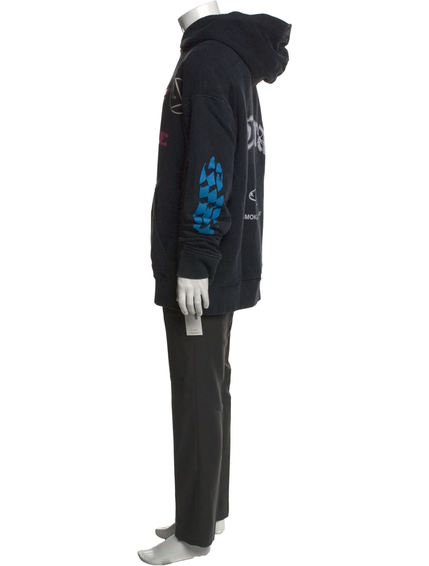 RHUDE Graphic Print V-Neck Hoodie