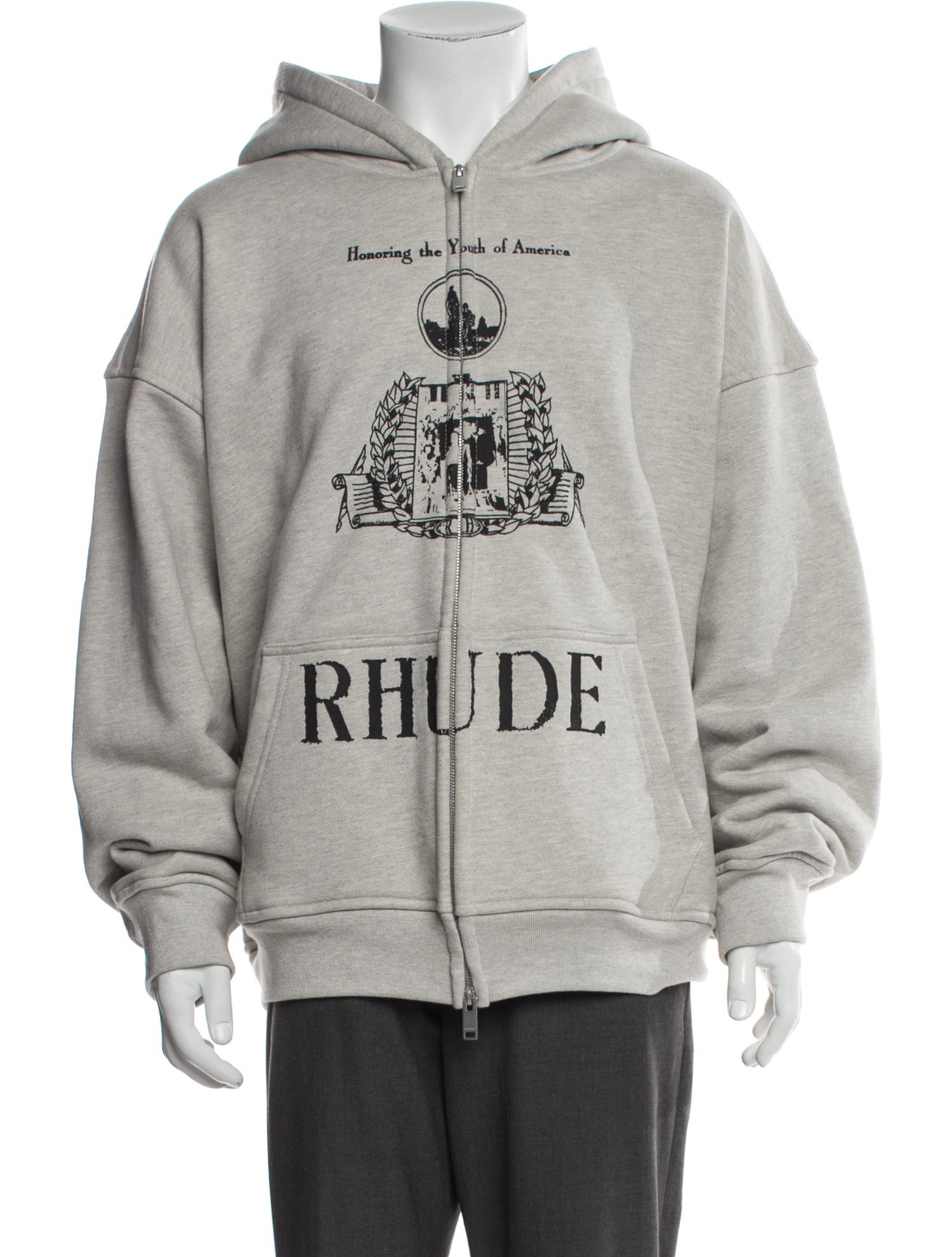 RHUDE Graphic Print Varsity Jacket
