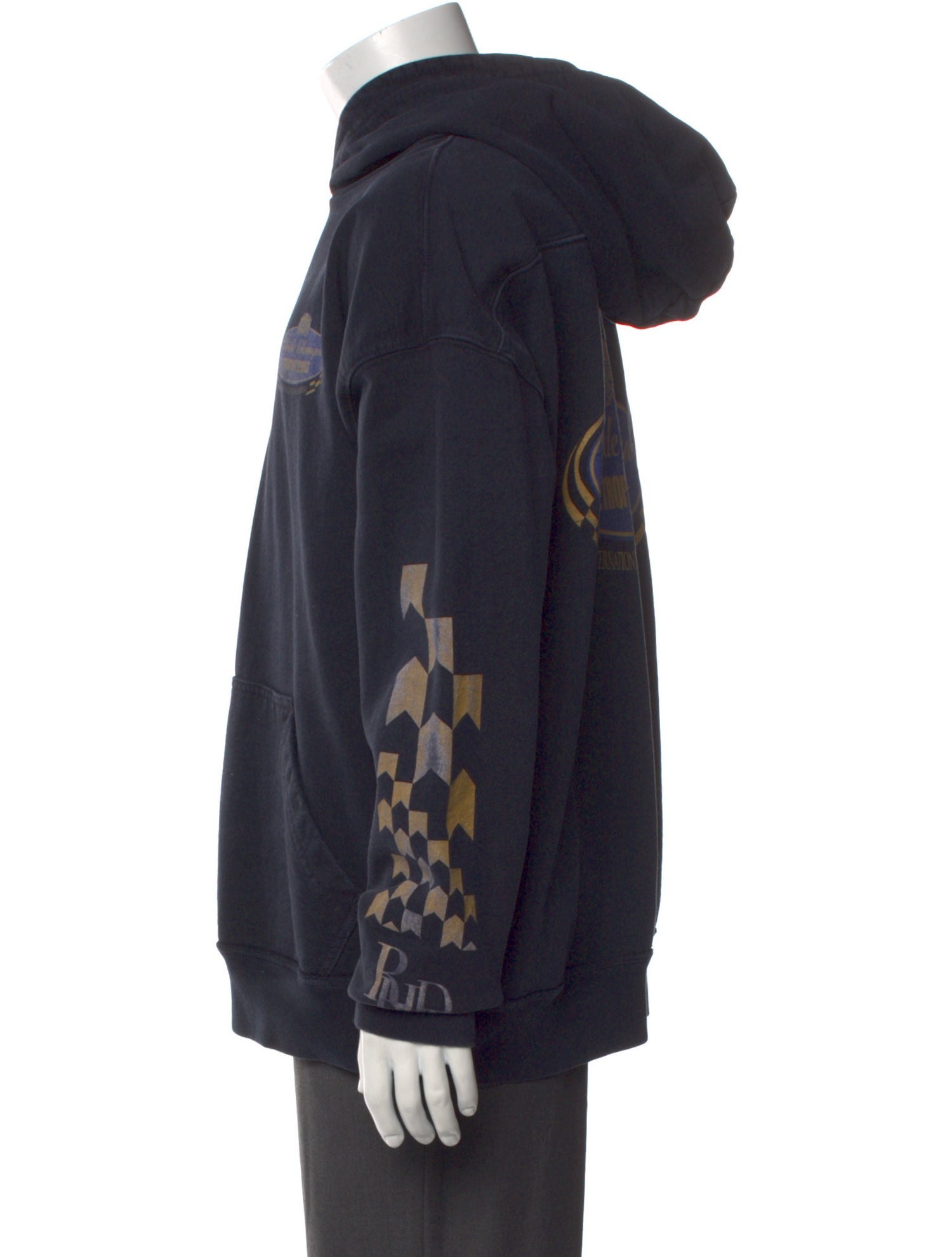 RHUDE Graphic Print Crew Neck Hoodie