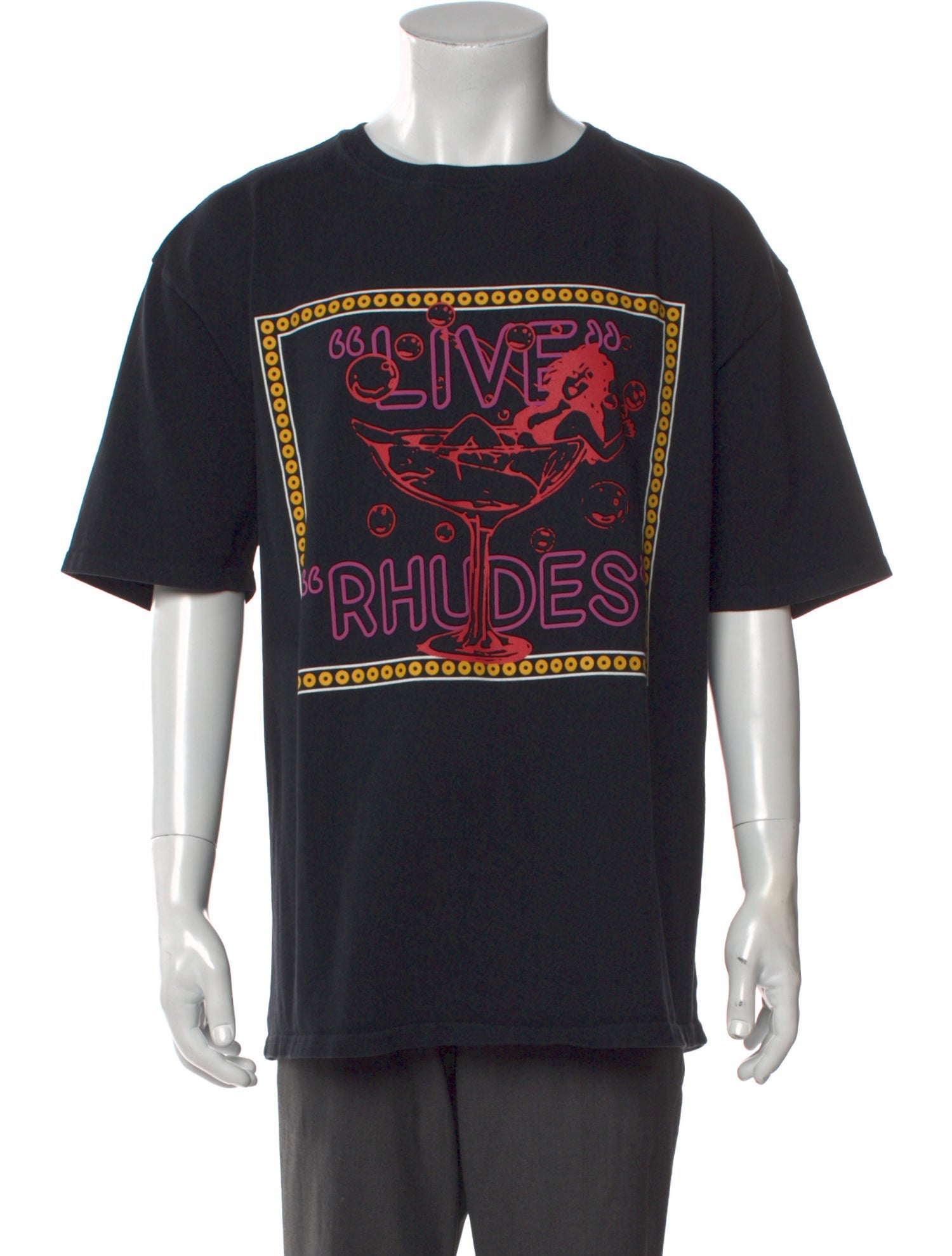 RHUDE Graphic Print Crew Neck T-Shirt