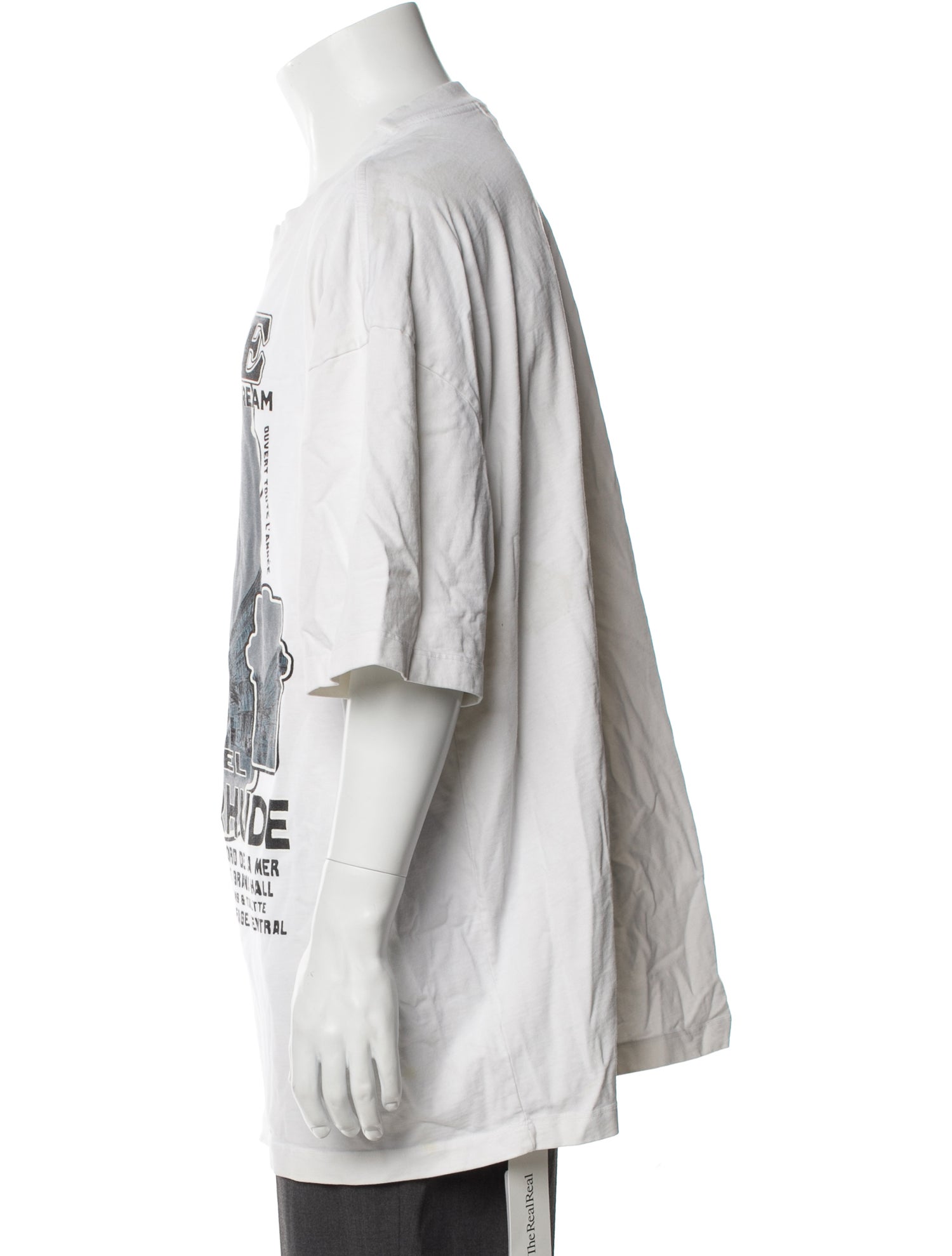 RHUDE Graphic Print V-Neck T-Shirt