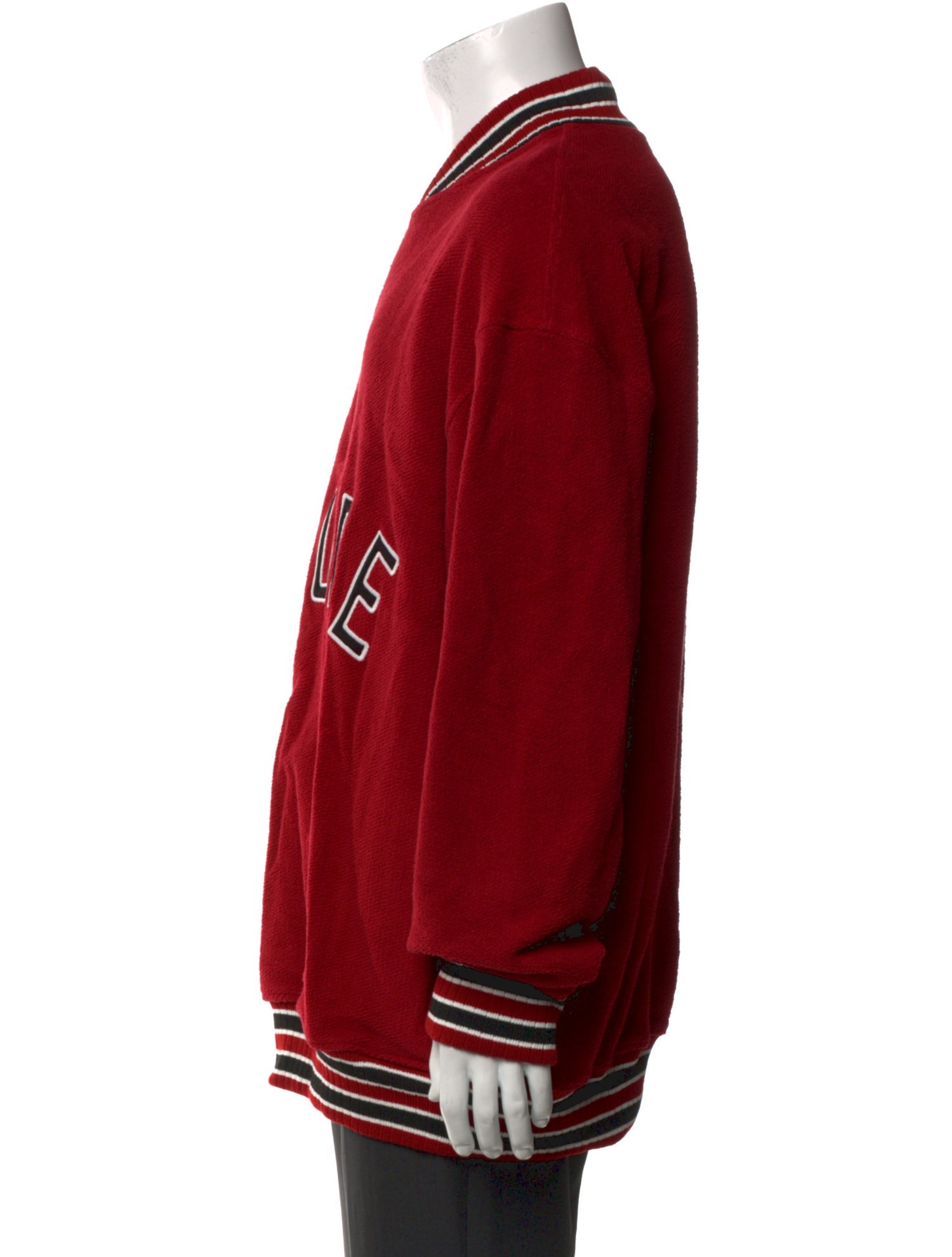 RHUDE Graphic Print Mock Neck Polo Sweater