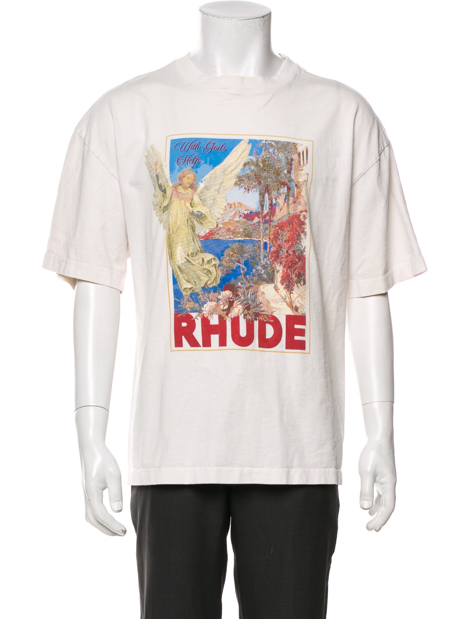 RHUDE Graphic Print Crew Neck T-Shirt