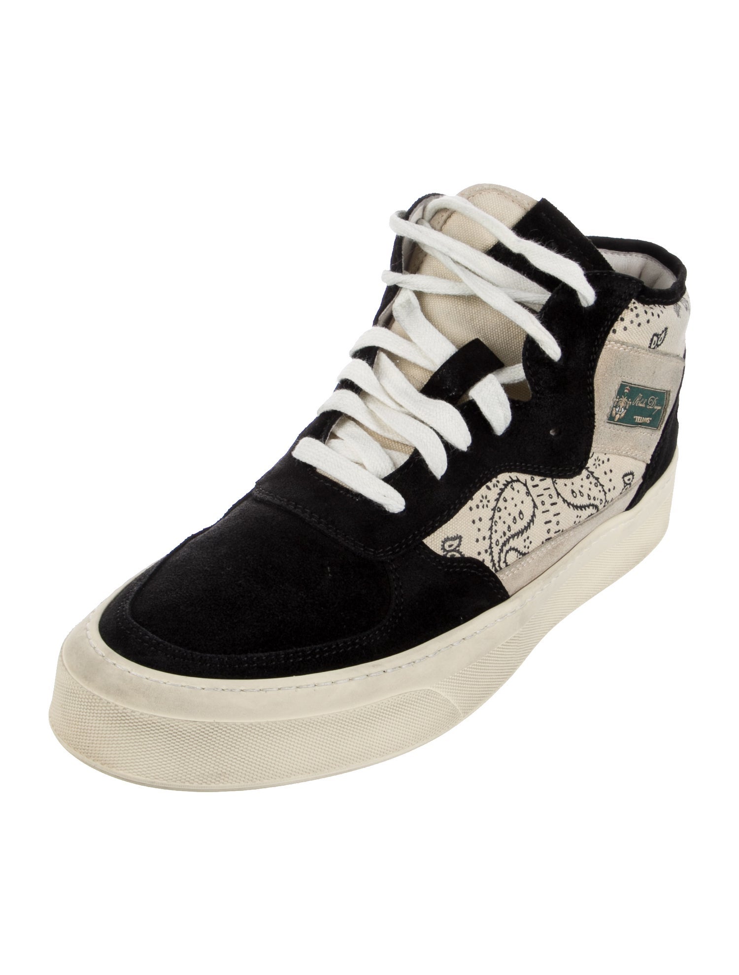 RHUDE Suede Printed Sneakers