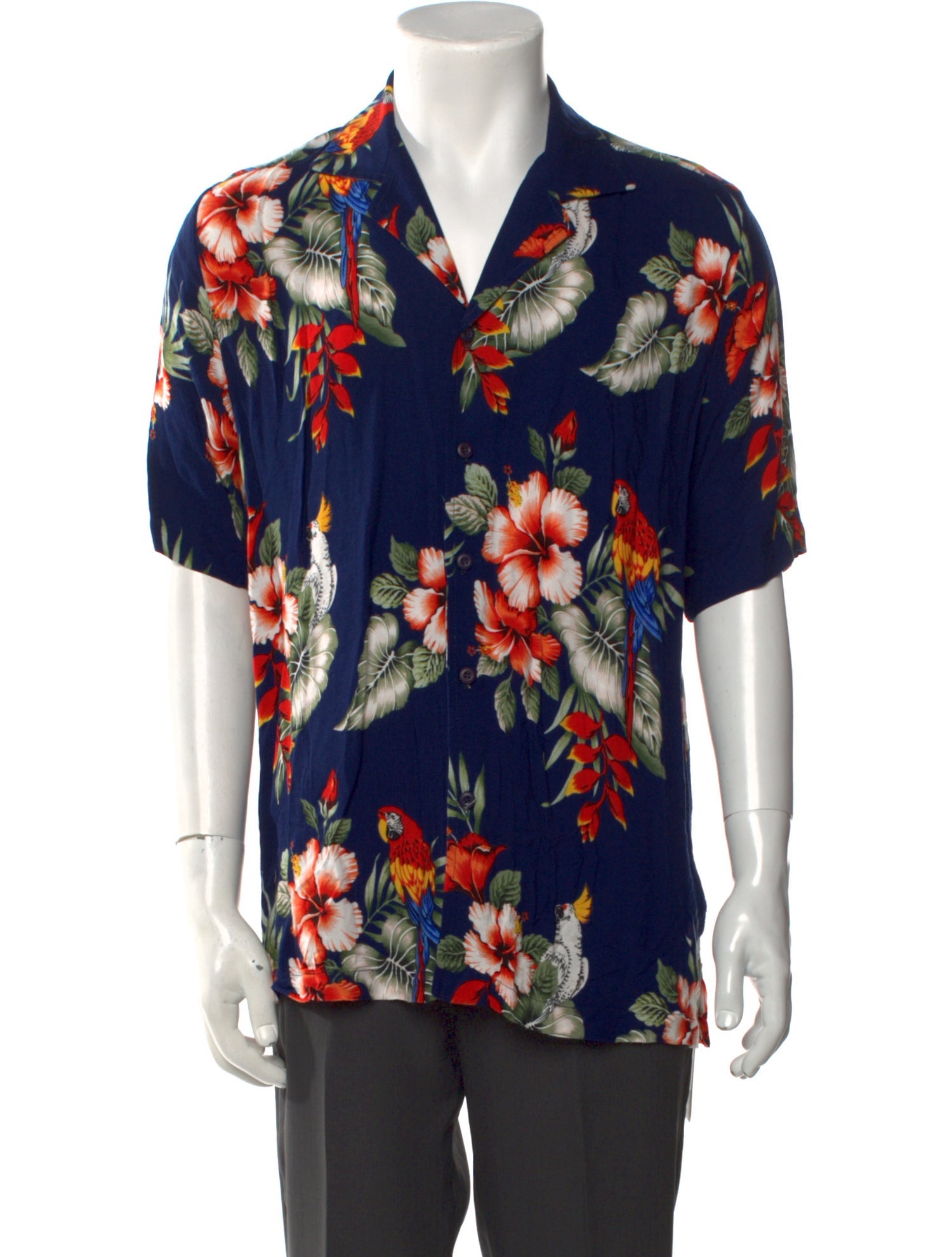 RHUDE Floral Print Short Sleeve Shirt