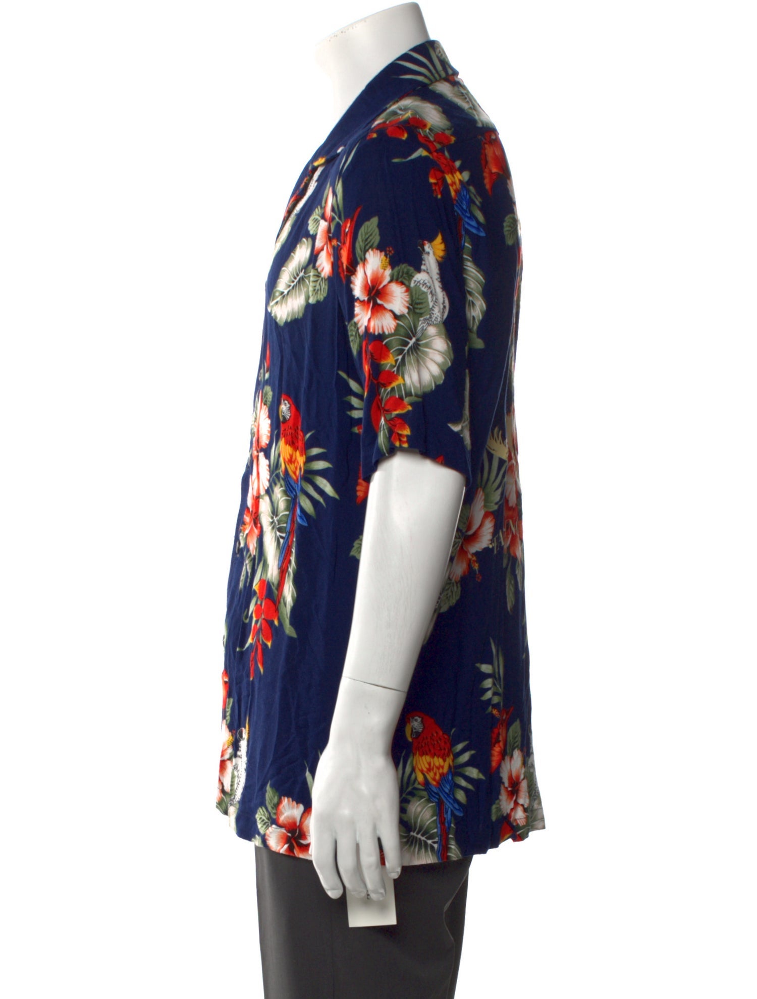 RHUDE Floral Print Short Sleeve Shirt