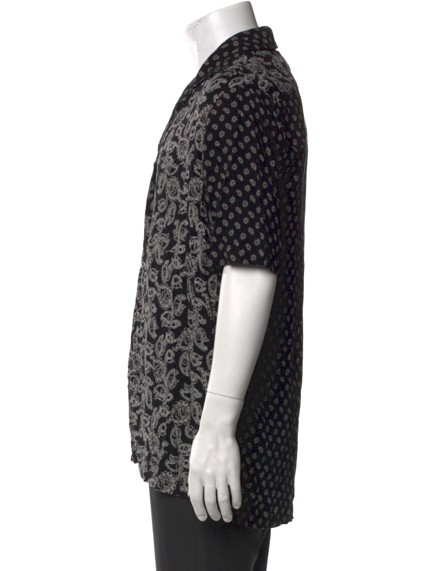 RHUDE Paisley Print Short Sleeve Shirt