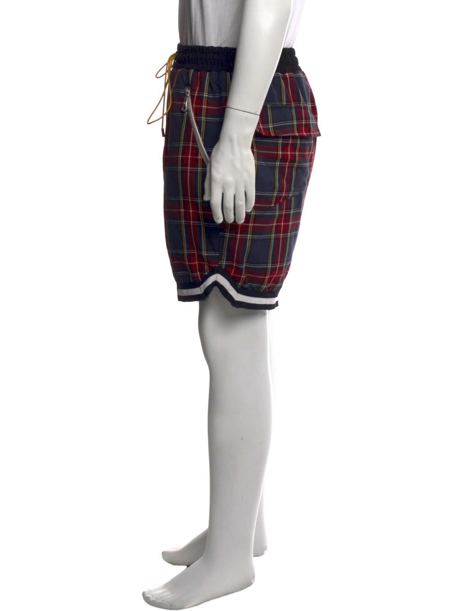 RHUDE Plaid Print Jogger Shorts