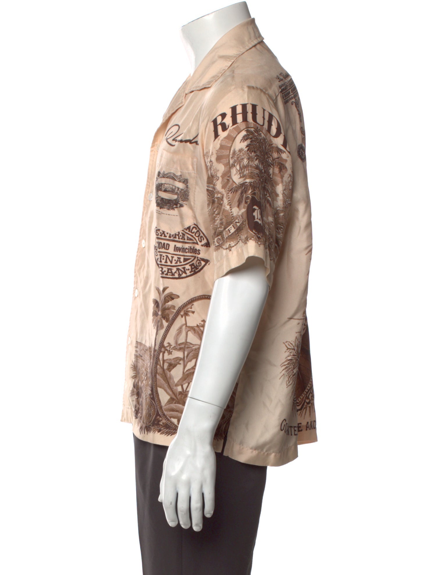 RHUDE Silk Printed Shirt