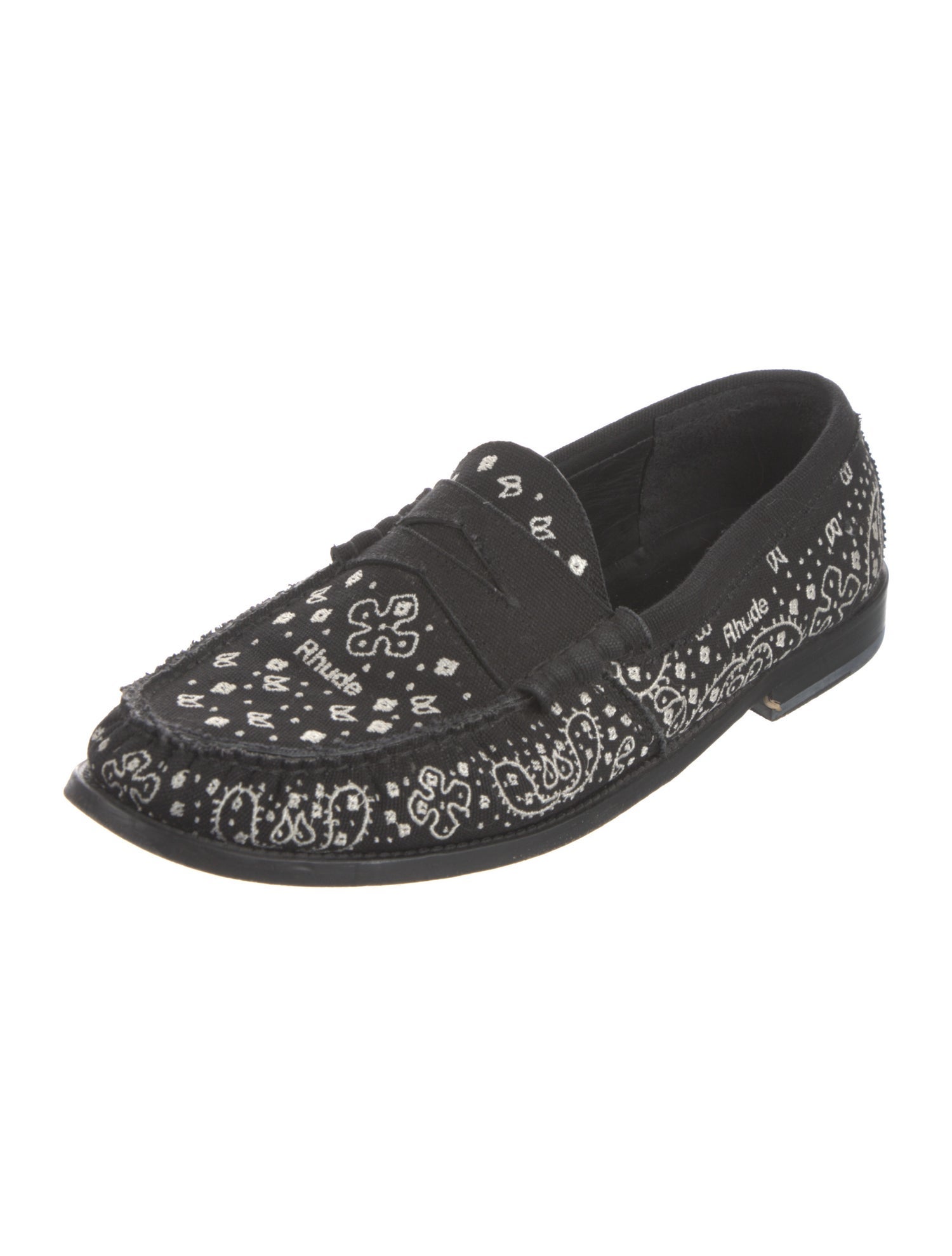 RHUDE Canvas Paisley Print Slippers