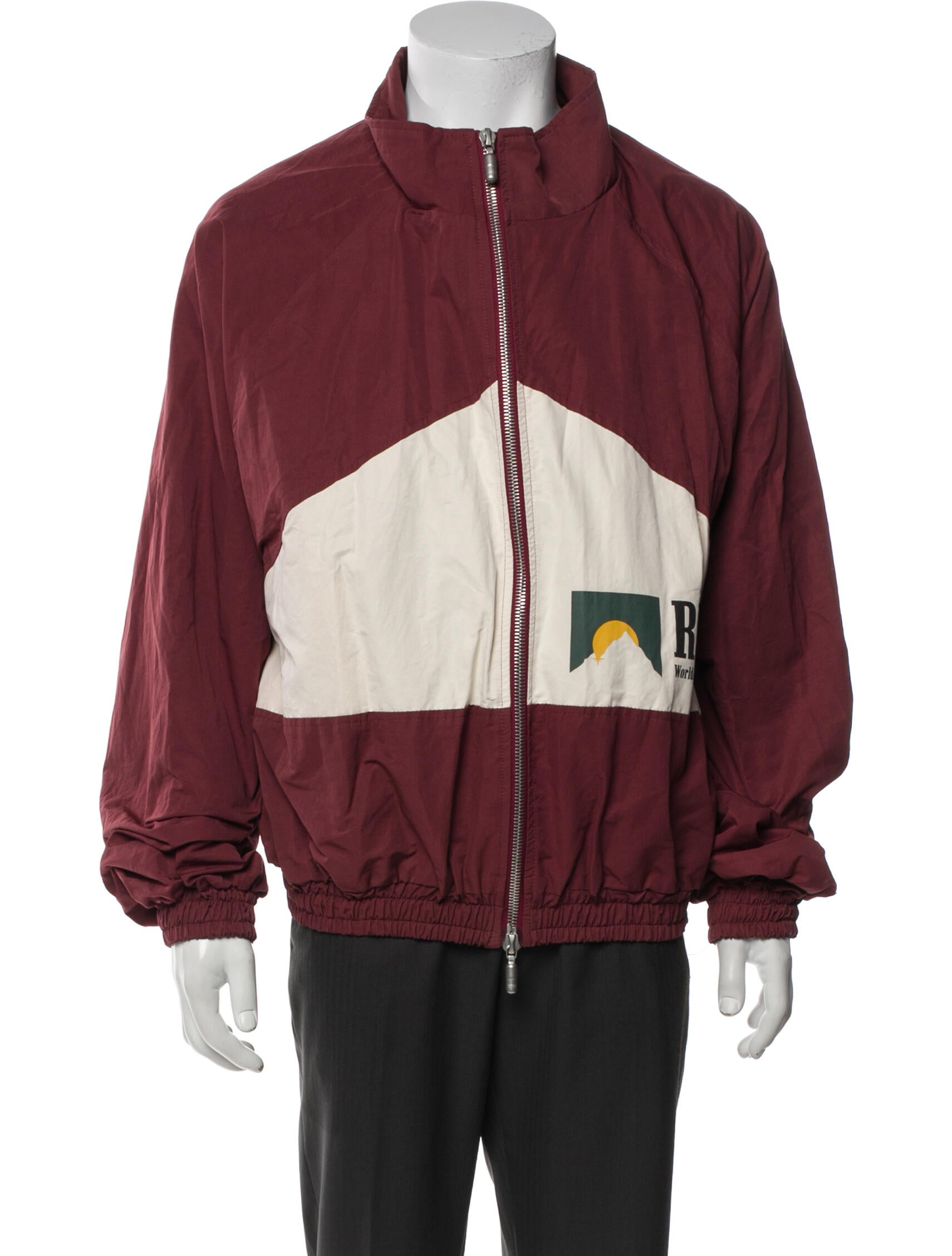 RHUDE Colorblock Pattern Windbreaker