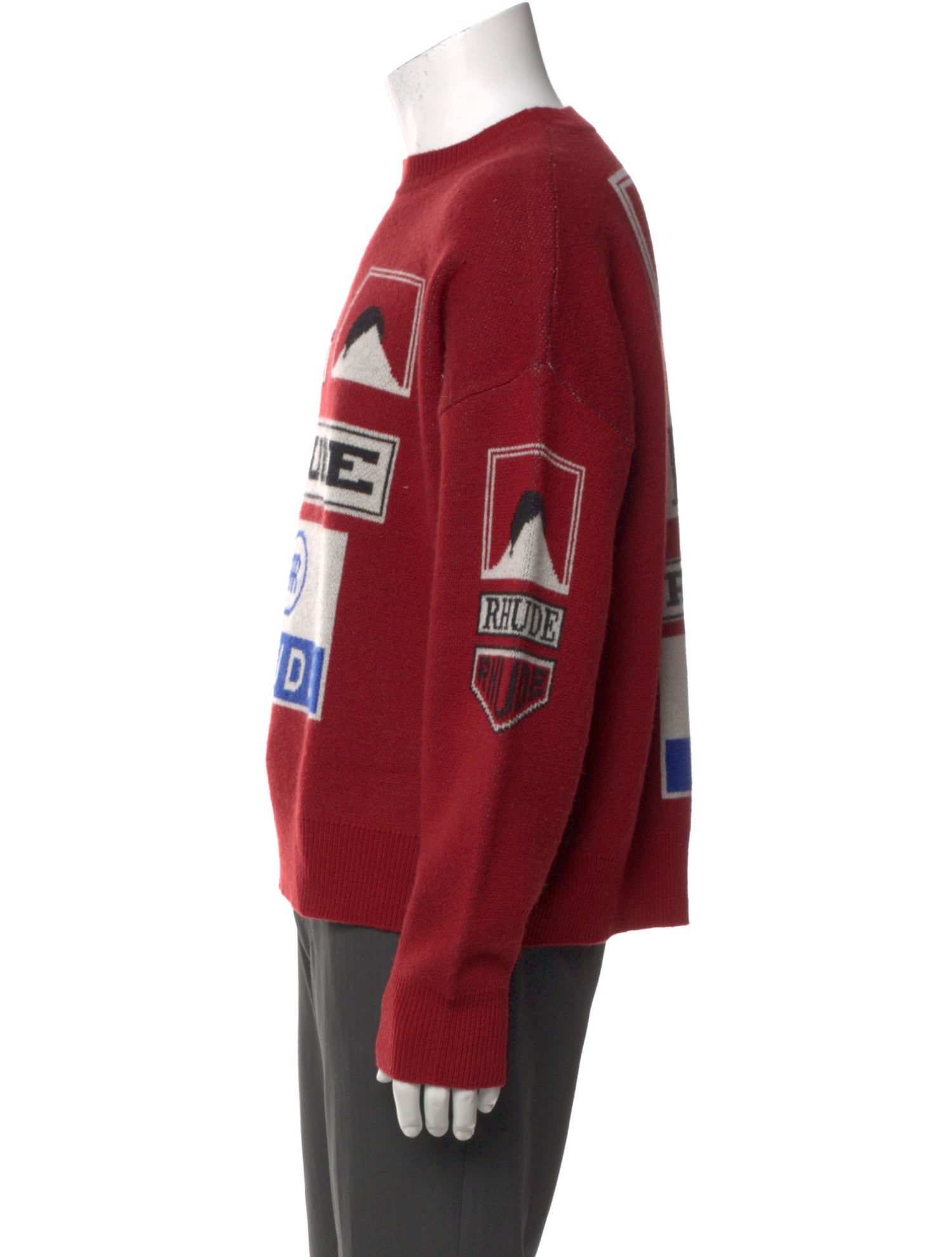 RHUDE Merino Wool Graphic Print Pullover