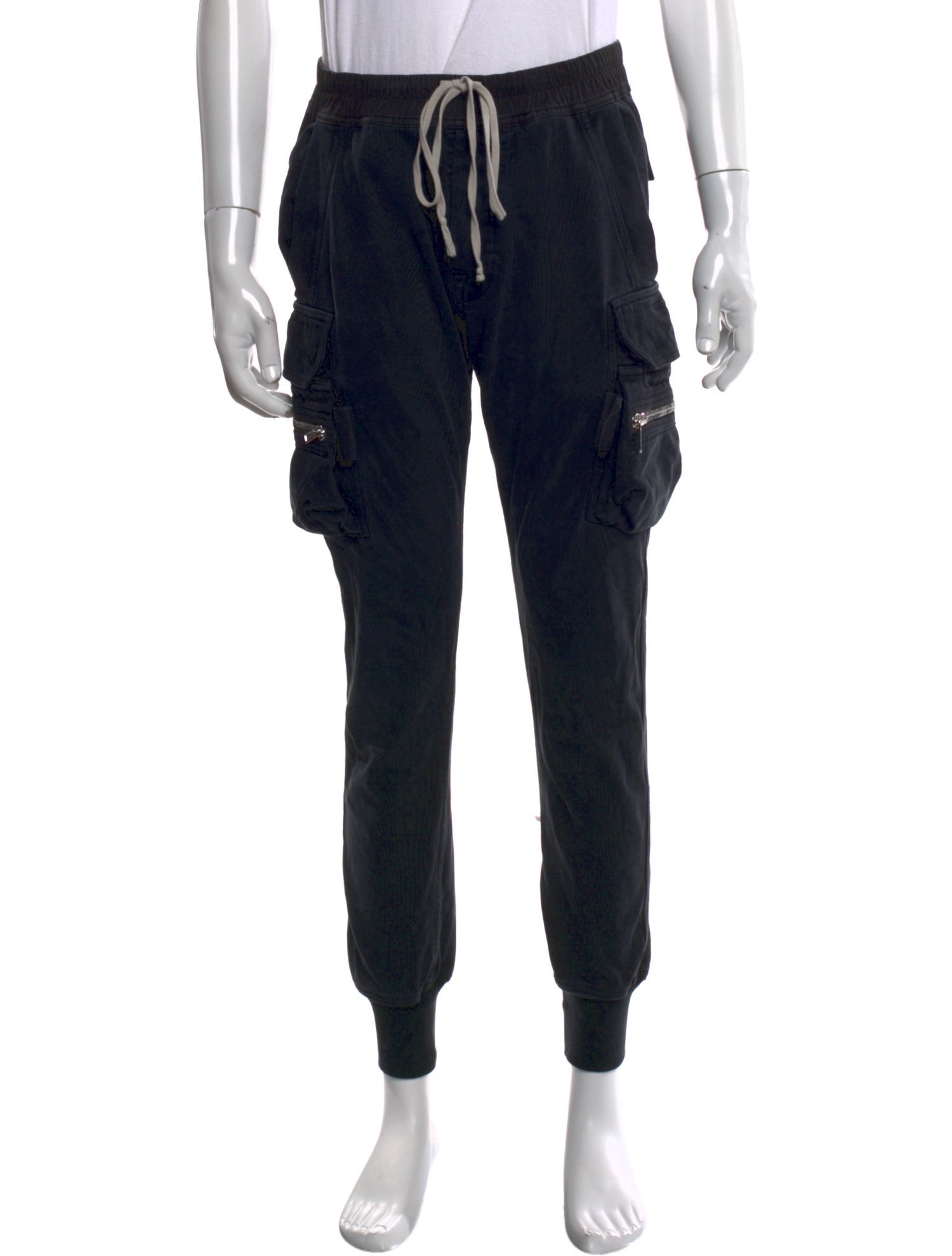 パンツ Rick owens wax memphis pants Rick Owens Drkshdw Memphis Black Wax Denim Pants - Black, 14