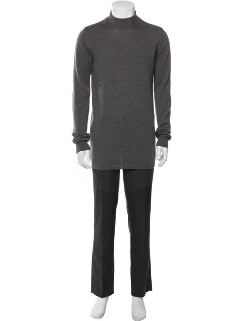 Rick Owens Wool Mock Neck Pullover